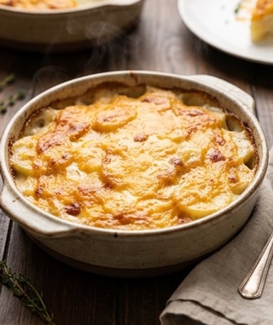 Gratin irlandais réconfortant : pommes de terre, cheddar et sauce onctueuse