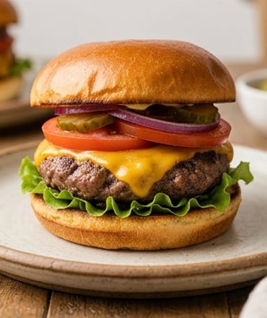 Hamburgers juteux au Air Fryer : prêts en 25 minutes