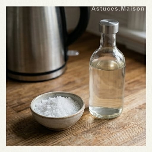 La recette magique : sel, vinaigre, eau chaude