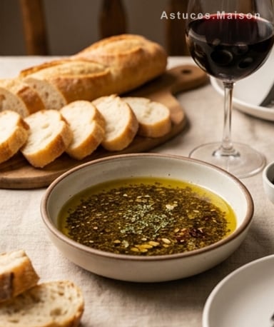 Huile à tremper le pain : la recette express qui change tout