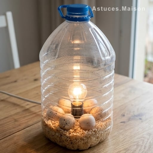 Incubateur à œufs maison : la méthode bouteille en plastique qui marche