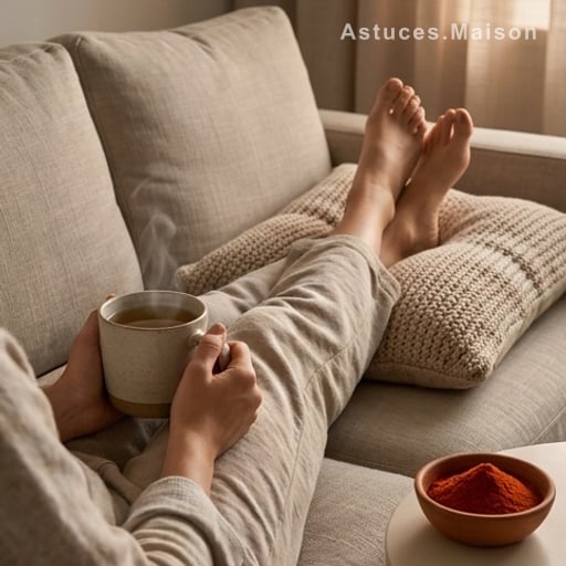 Jambes lourdes le soir ? Ce rituel du coucher avec du piment change tout