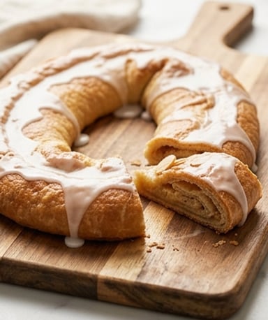Kringle aux amandes maison – la pâte feuilletée qui sent bon les fêtes