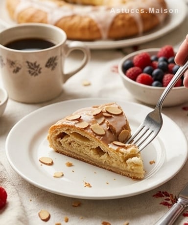 Kringle aux amandes maison – la pâte feuilletée qui sent bon les fêtes