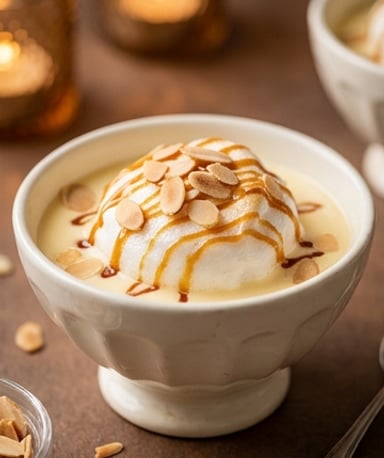 L’île flottante : le dessert qui danse entre douceur et croquant
