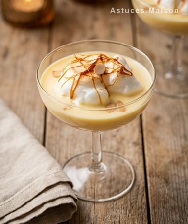 L'île flottante : le dessert qui danse entre douceur et croquant
