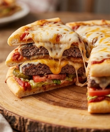 La Pizza-Burger Géante qui Va Tout Casser (et Vos Convives)