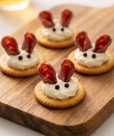 Lapins apéro malins : des bouchées rigolotes pour les petits (et les grands)