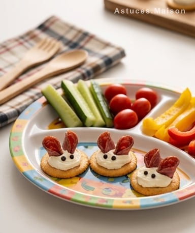 Lapins apéro malins : des bouchées rigolotes pour les petits (et les grands)