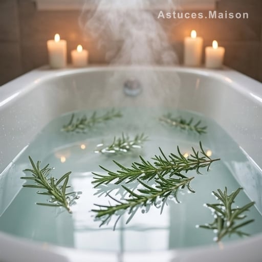 3. Bain au romarin pour une soirée cocooning