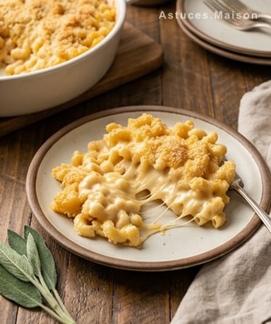 Macaroni au fromage gratiné : le croustillant qui fait fondre les cœurs