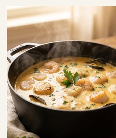 Marmite Dieppoise : la mer dans une casserole, crémeuse et sans chichis