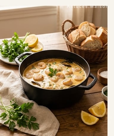 Marmite Dieppoise : la mer dans une casserole, crémeuse et sans chichis