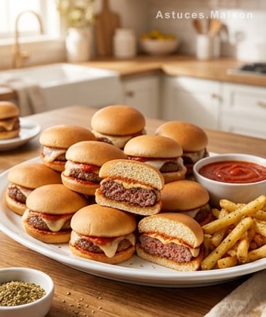Mini burgers pizza : le mariage malin qui fait fondre tout le monde