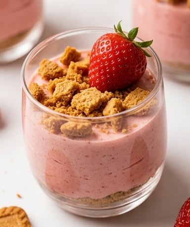 Mousse aux fraises et spéculoos : le dessert frais qui croque en 10 minutes