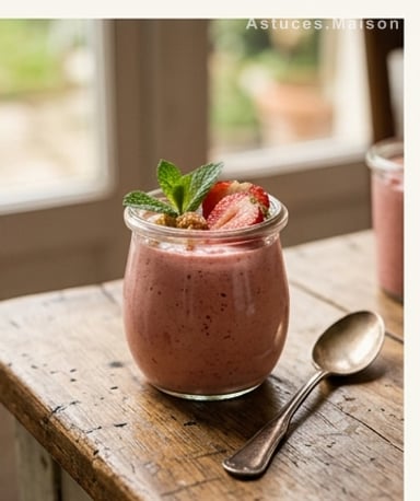 Mousse fraîche aux fraises et menthe : le dessert nuageux de l'été