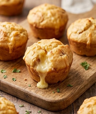 Muffins salés au fromage et dés de dinde : moelleux à s’en lécher les doigts