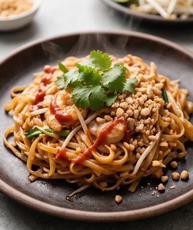 Pad Thaï au Sriracha : un voyage épicé en 30 minutes