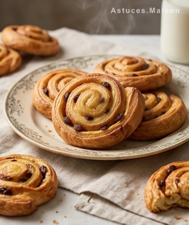 Pain aux raisins croustillant : la recette d'un MOF boulanger