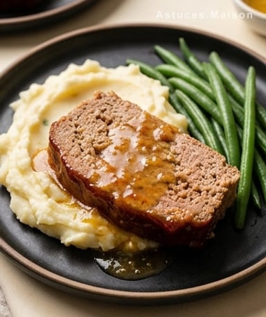 Pain de viande maison à la sauce sucrée-citronnée : le confort en une bouchée