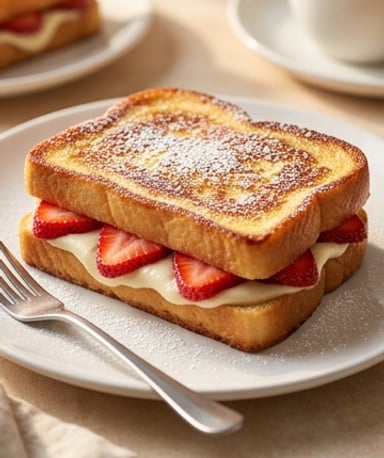 Pain perdu farci fraises-fromage : le petit-déj qui fait briller les matins