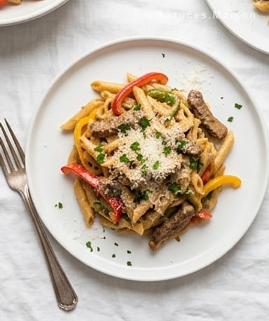 Pâtes au bœuf sauté et poivrons : le plat rapide qui régale