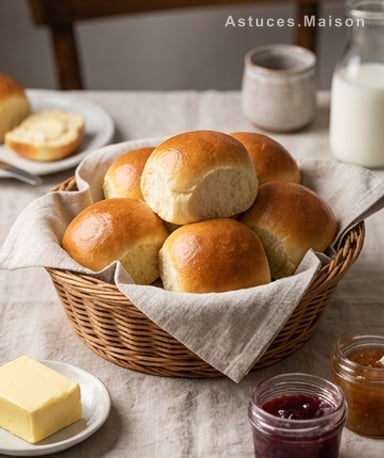 Petits pains briochés au lait : la recette maison ultra moelleuse