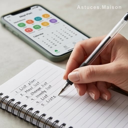 Exemple de menu pour 5 jours (avec coûts détaillés et astuces anti-gaspi)