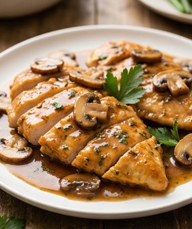 Poulet à la sauce Marsala