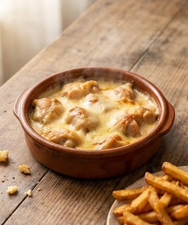 Poulet au Maroilles et frites croustillantes : le réconfort du Nord en une bouchée