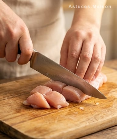 Le poulet, doré à point