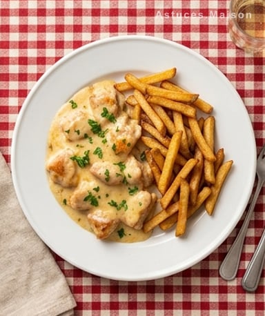 Poulet au Maroilles et frites croustillantes : le réconfort du Nord en une bouchée