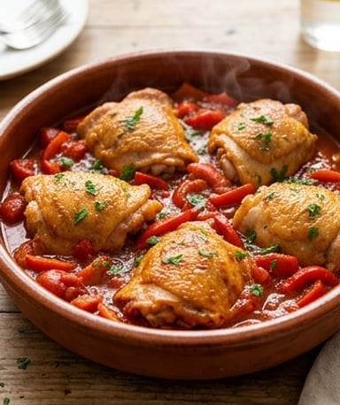 Poulet basquaise : le mijoté qui sent le soleil du Sud-Ouest