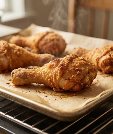 Poulet croustillant façon KFC au four