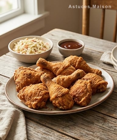 Poulet croustillant façon KFC au four