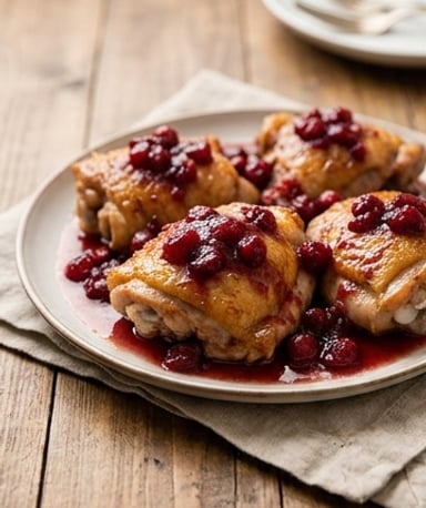 Poulet fondant aux canneberges : le slow cooker fait des miracles