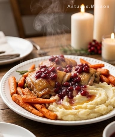 Poulet fondant aux canneberges : le slow cooker fait des miracles