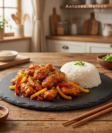 Poulet pétillant façon Panda Express : croustillant, sucré et piquant en 30 min