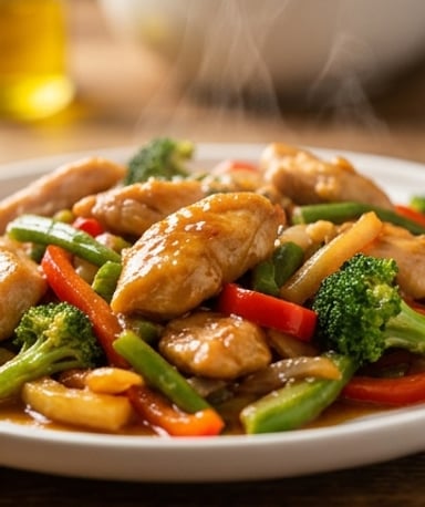 Poulet sauté aux légumes croquants — le plat qui sauve tes soirs