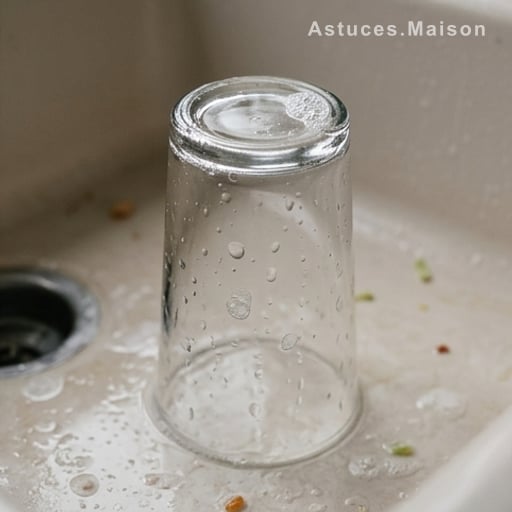 L’astuce : le verre à l’envers, un bouclier contre l’humidité et les microbes