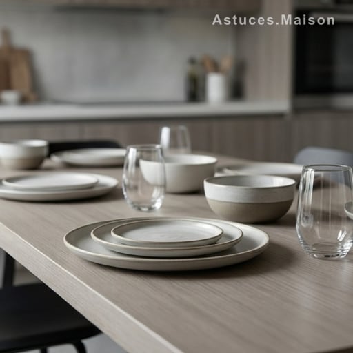 Ta table te dit merci (surtout si elle est en bois ou en plastique)