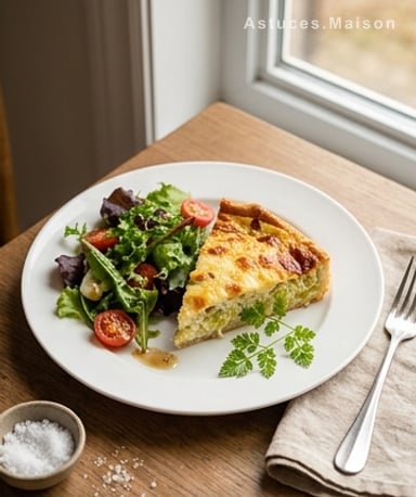 Quiche aux poireaux sans pâte : le flan salé qui fond dans la bouche