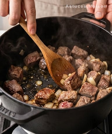 Dorer la viande : le secret d’un ragoût savoureux
