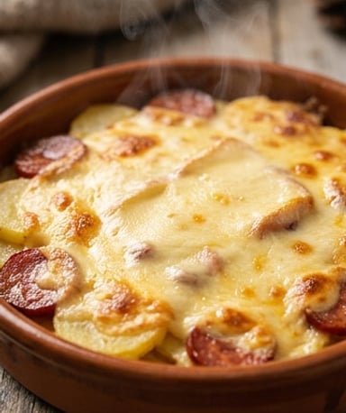 Reblochonnade aux pommes de terre et chorizo : le gratin qui réchauffe les soirs d’hiver