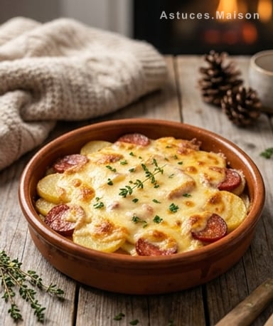 Reblochonnade aux pommes de terre et chorizo : le gratin qui réchauffe les soirs d'hiver