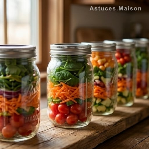Les salades en bocal : le lunch du lendemain sans stress