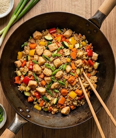 Riz sauté au poulet et légumes : le plat complet qui sauve vos soirs de semaine
