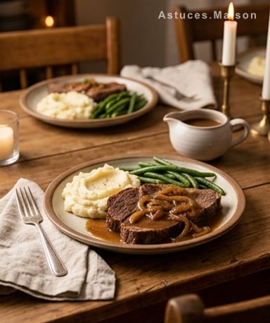 Rôti de bœuf à la compote de pommes (slow cooker)