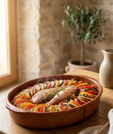 Tian de rougets à la turque