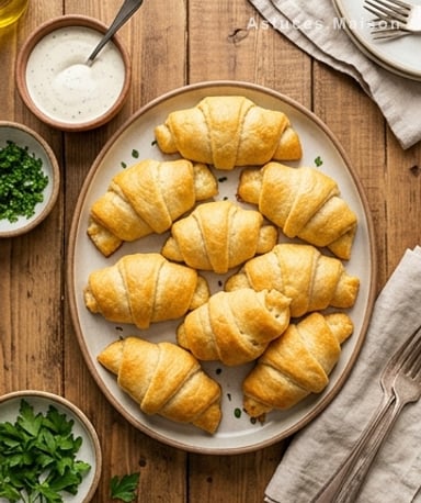 Roulés au poulet et fromage fondant